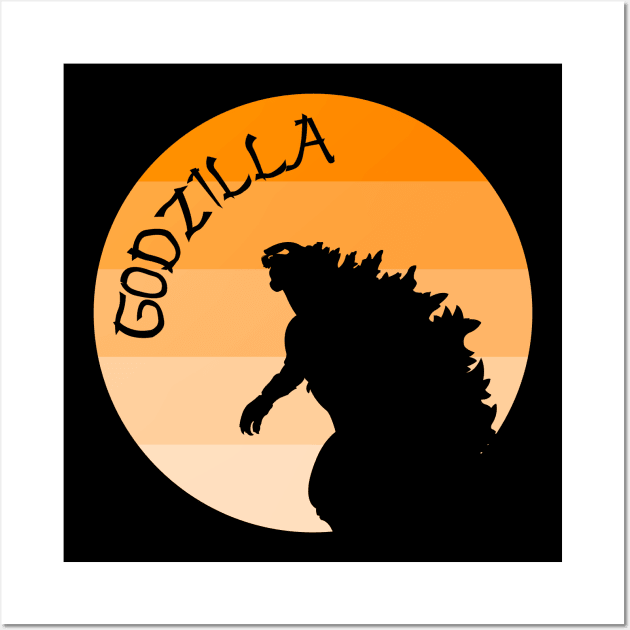 Godzilla 01 Wall Art by SanTees